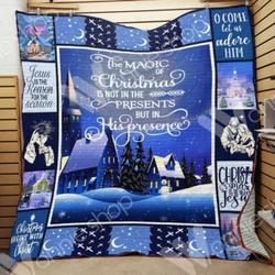Jesus Christmas Hur Quilt pq and Home Decor