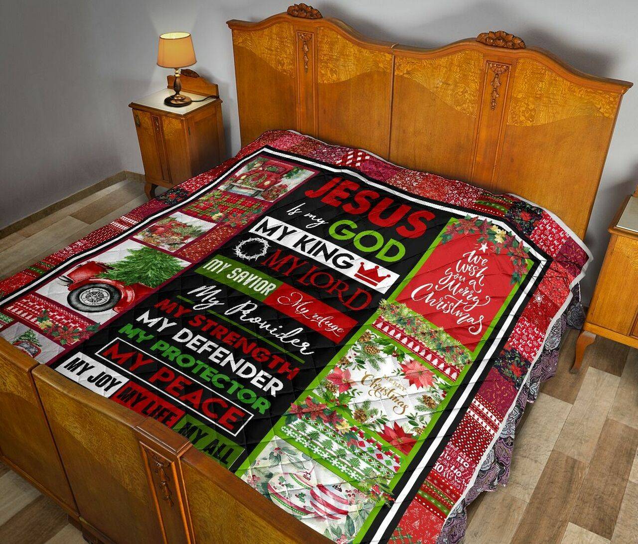 Jesus Is My God Quilt Blanket Dhc02011133Dd and Home Decor