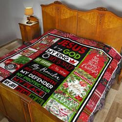 Jesus Is My God Quilt Blanket Dhc02011133Dd and Home Decor