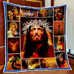 Jesus Magic Blessing Quilt Blanket and Home Decor