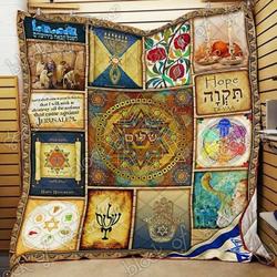 Jewish Cld170765 Quilt Blanket and Home Decor