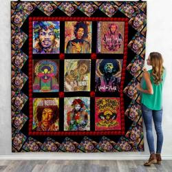 Jimi Hendrix Experience Quilt Blanket and Home Decor