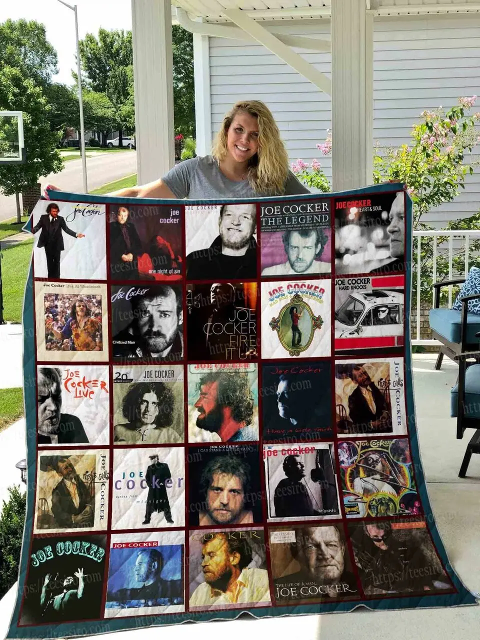 Joe Cocker Quilt Blanket 01 and Home Decor