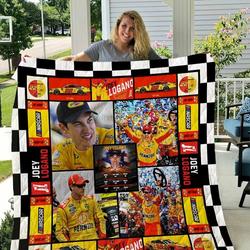 Joey Logano Quilt Blanket and Home Decor