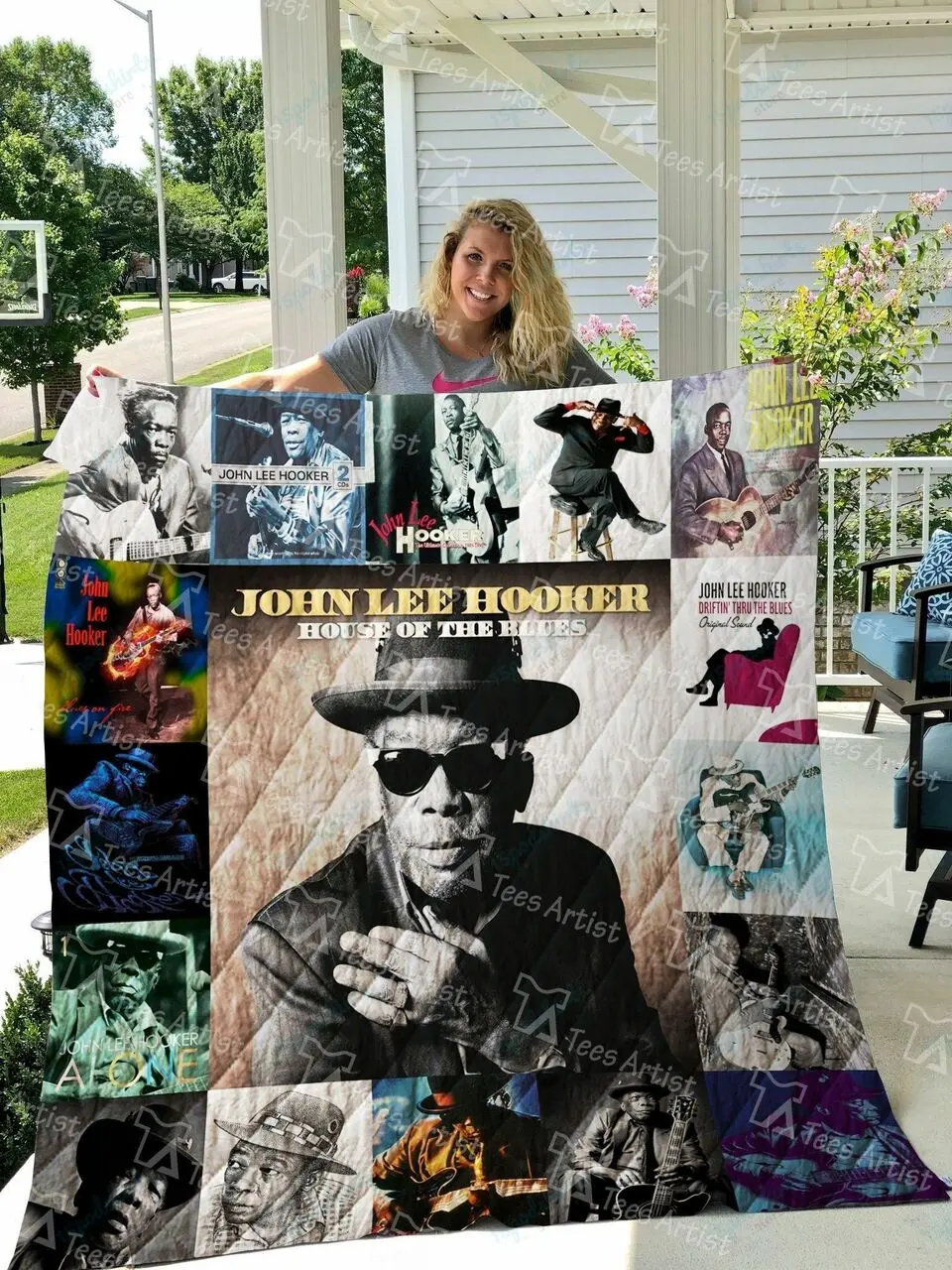 John Lee Hooker Quilt Blanket 01019 and Home Decor