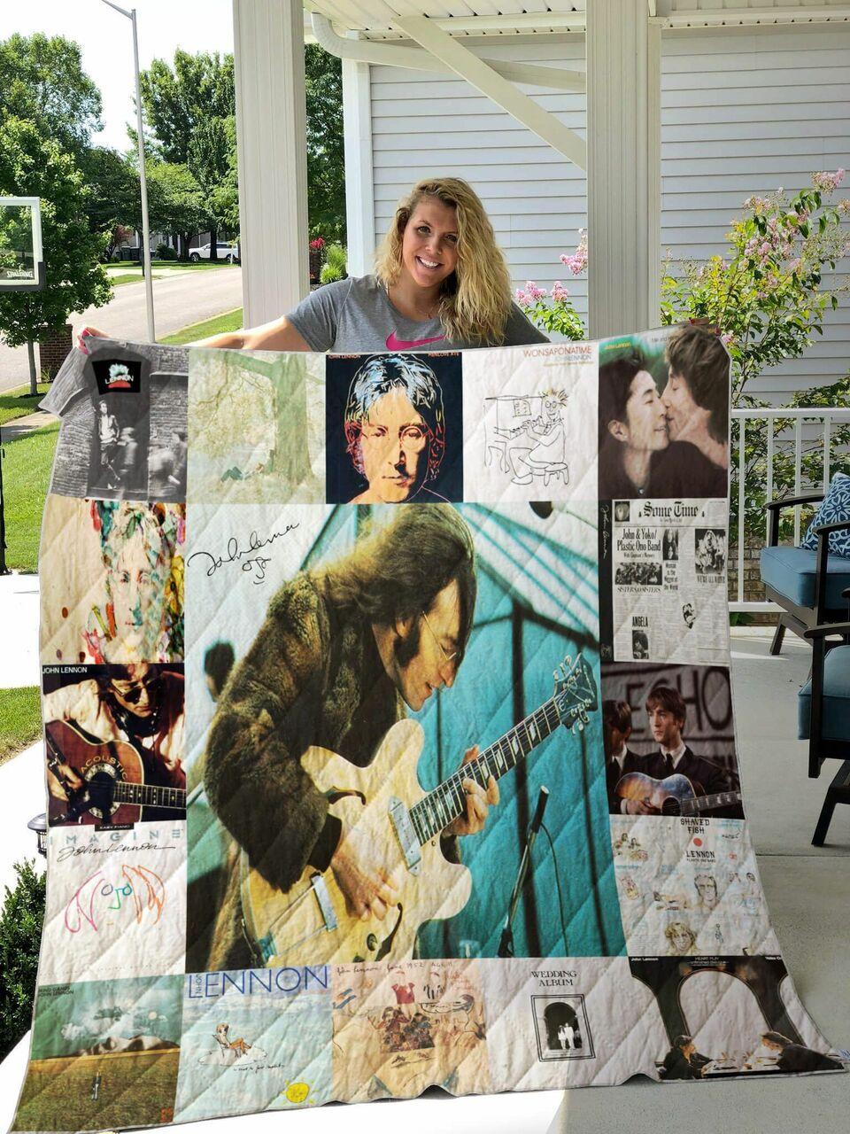 John Lennon Quilt Blanket For Fans Ver 17 and Home Decor