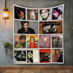 John Mellencamp Album Covers Quilt Blanket and Home Decor