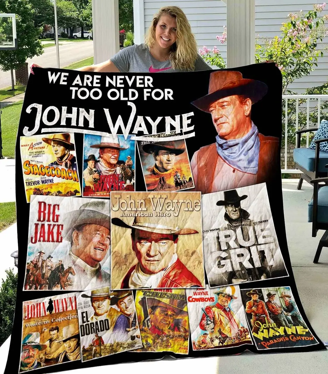 John Wayne Vr1 New Quilt Blanket and Home Decor