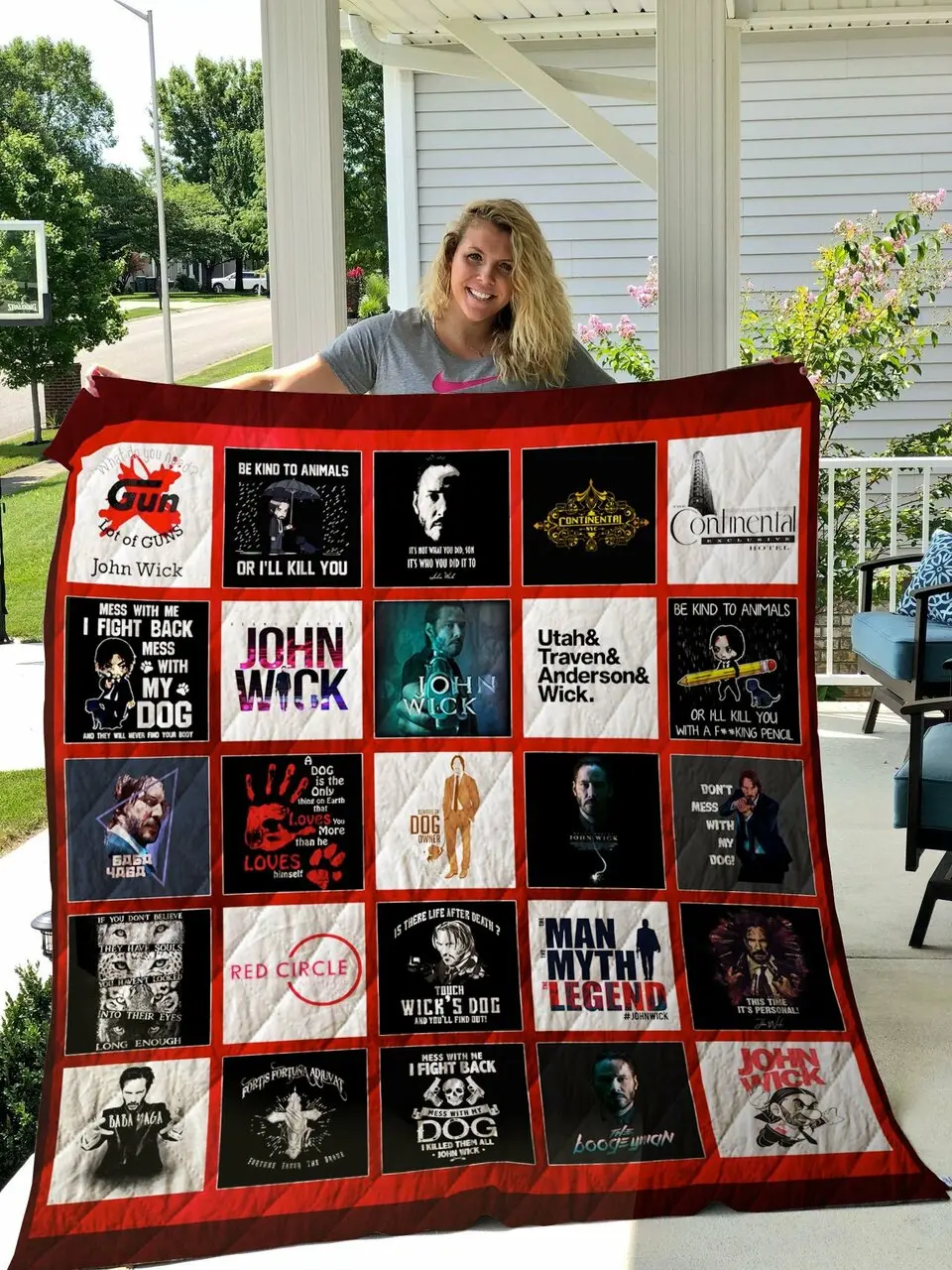 John Wick Quilt Blanket and Home Decor