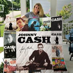 Johnny Cash Quilt Blanket For Fans Ver 17-2 and Home Decor