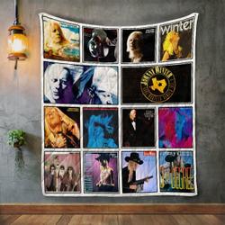 Johnny Winter Album Covers Quilt Blanket and Home Decor
