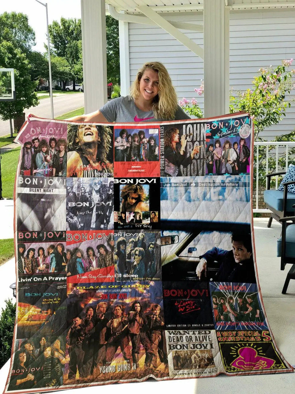 Jon Bon Jovi Quilt Quilt and Home Decor