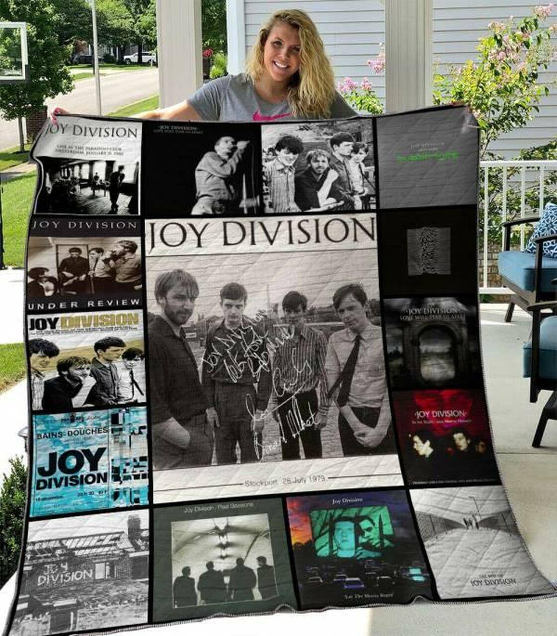 Joy Divison Quilt Blanket M240514 Quilt and Home Decor