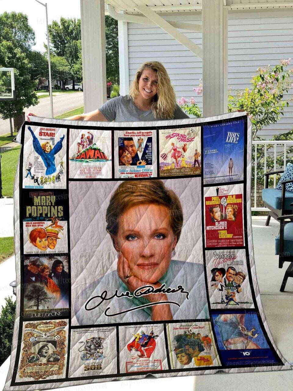 Julie Andrews Quilt Blanket 01 and Home Decor