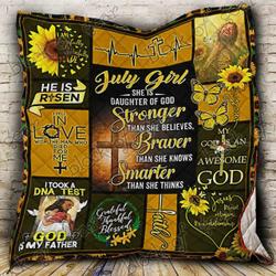 July Girl Daughter Of God Quilt Psl637M7  Quilt and Home Decor