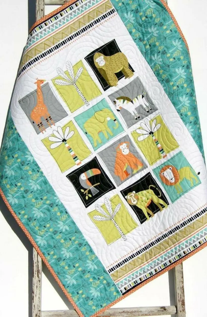 Jungle Animals Cld180698 Quilt Blanket and Home Decor