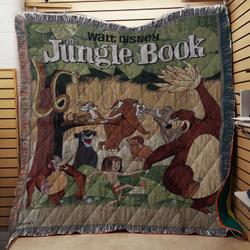 Jungle Book Poster Tapestry Throw Quilt and Home Decor