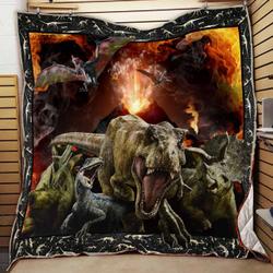 Jurassic 1 Quilt and Home Decor