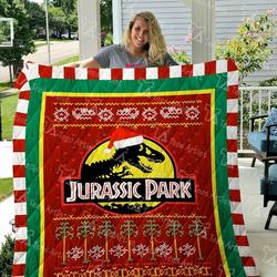 Jurassic Park Quilt Blanket 01945 and Home Decor