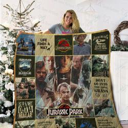 Jurassic Park Quilt Blanket 02238 and Home Decor
