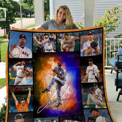 Justin Verlander Quilt Blanket 01 and Home Decor