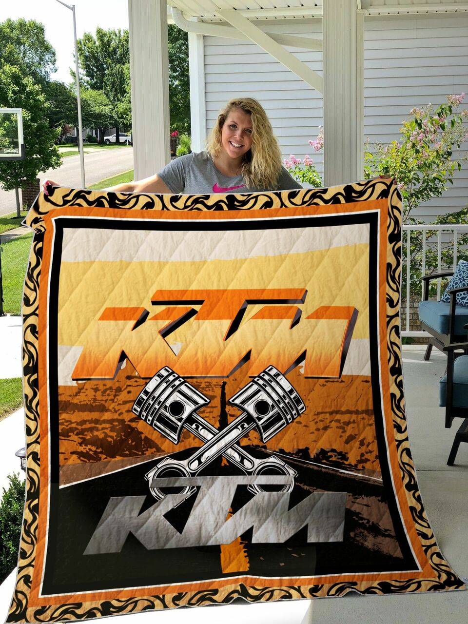 K-T-M Quilt Blanket and Home Decor