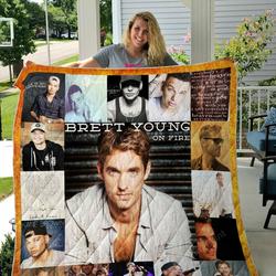 Kane Brown And Brett Young Custom Quilt Blanket 01 and Home Decor