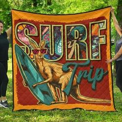 Kangaroo Cl280663 Quilt Blanket and Home Decor