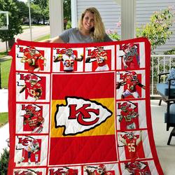 Kansas City Chiefs Quilt Blanket 04 and Home Decor
