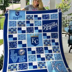 Kansas City Royals Blanket Th2906 Quilt and Home Decor