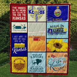 Kansas Cl14100288Mdq Quilt Blanket and Home Decor