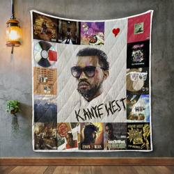 Kanye West Album Covers Quilt Blanket and Home Decor