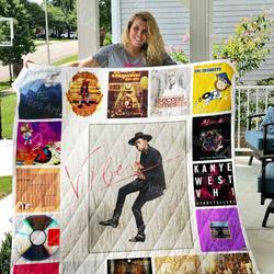 Kanye West Quilt Blanket 0955 and Home Decor