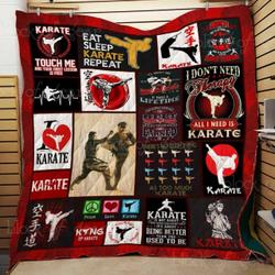 Karate Cl22100313Mdq Quilt Blanket and Home Decor