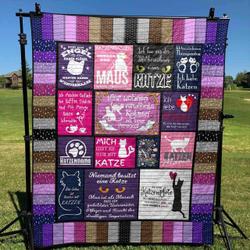 Katzenmama Decke Pk280517 Quilt Blanket and Home Decor