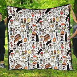 Kawaii Ghibli Premium Quilt  Quilt and Home Decor
