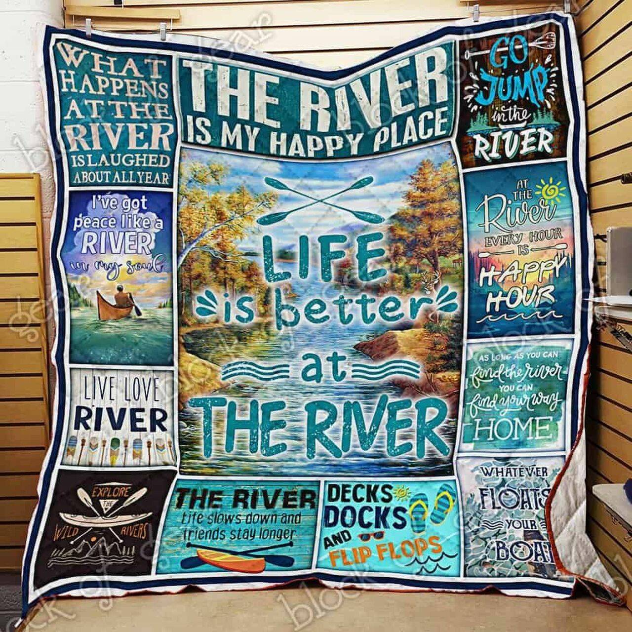 Kayaking Cl18100396Mdq Quilt Blanket and Home Decor