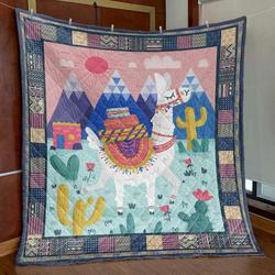 Keep Being Llamazing Cld170692 Quilt Blanket and Home Decor