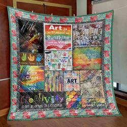 Keep Calm And Paint On Pkt210658 Quilt Blanket and Home Decor