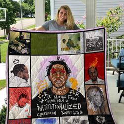 Kendrick Lamar Quilt Blanket 01 and Home Decor