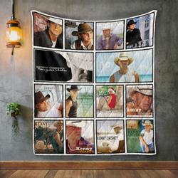 Kenny Chesney Album Covers Quilt Blanket and Home Decor