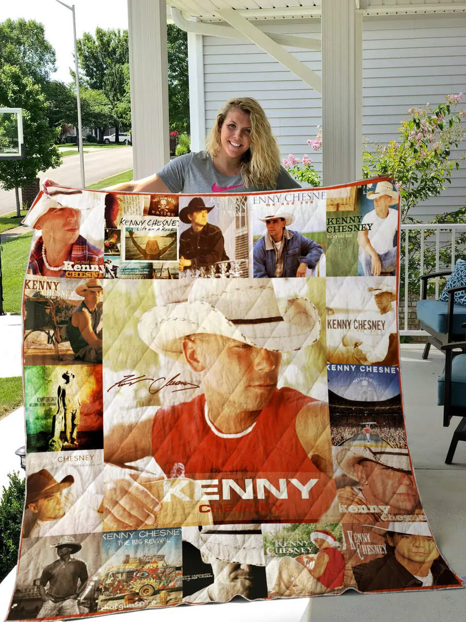 Kenny Chesney Quilt Blanket For Fans Ver 17 and Home Decor