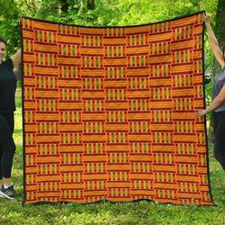 Kente African Cl12100388Mdq Quilt Blanket and Home Decor