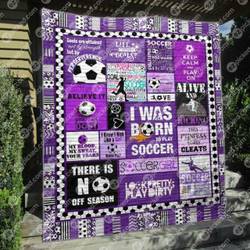 Kick Like A Girl Quilt Blanket No96  Quilt and Home Decor