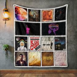 Kid Cudi Album Covers Quilt Blanket and Home Decor