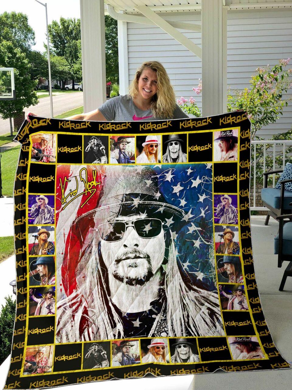 Kid Rock All Season Plus Size Quilt Blanket Ver 2 and Home Decor