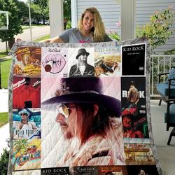 Kid Rock Style 2 Album Covers Quilt Blanket and Home Decor