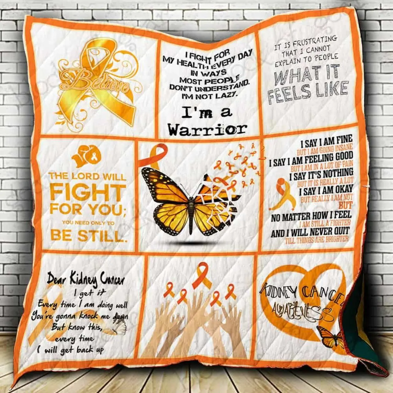 Kidney Cancer Awareness Cl22100322Mdq Quilt Blanket and Home Decor
