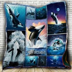 Killer Whale Orca-Holic Cl22100323Mdq Quilt Blanket and Home Decor