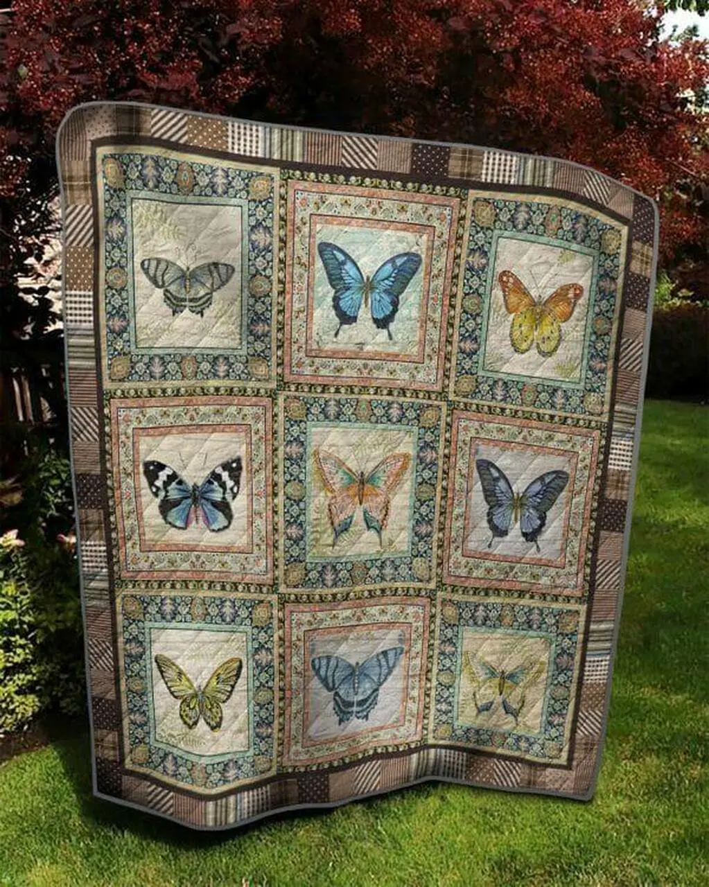 Kind Of Butterflies Quilt Blanket Quilt and Home Decor